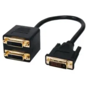 Goobay CABLE REPARTITEUR DVI-D Mâle vers 2 x DVI-D Femelle PLAQUE OR pas cher