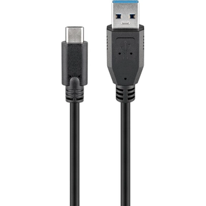 goobay - Câble USB - USB-C (M) pour USB type A (M) - USB 3.1 - 1 m - noir pas cher