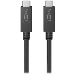 Wentronic goobay Câble USB 3.2 Type C MM compatible Fast Charge 100 W 1 m (Noir) pas cher