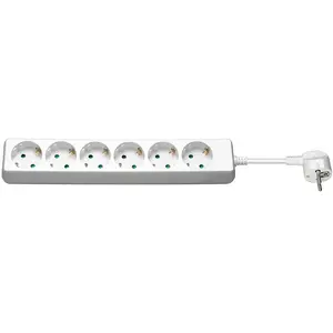 Goobay 38840 Steckdosen-Verteiler 6fach Blanc Schutzkontakt pas cher