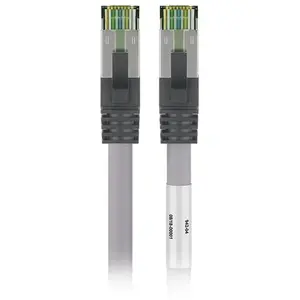 Comparateur de prix : Goobay Premium S/FTP CAT8.1 40 Gigabit netwerkkabel / grijs - LSZH - 25 meter
