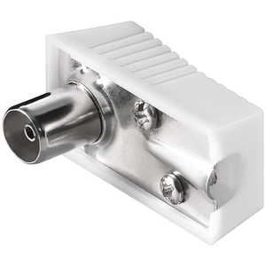 Goobay Tecline 39910009 Raccord coaxial rectangulaire avec fixation à vis Blanc 9,5 mm pas cher