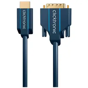 Clicktronic 70341 Casual Câble Adaptateur HDMI/DVI, 2m Longueur pas cher