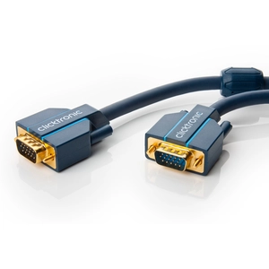 Goobay Clicktronic - 10070352 - cordon vga - hq - doré - m m - 3 m pas cher