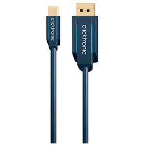 Clicktronic câble Mini DisplayPort / DisplayPort - 1 m pas cher