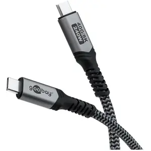 Goobay Câble Textile USB4 Type C (M/M) - Power Delivery - 1.5 m pas cher
