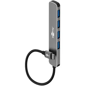 Goobay Hub Slim USB-C vers 4 ports USB-A 3.0 pas cher