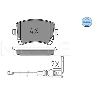 Meyle Remblokkenset schijfrem pas cher