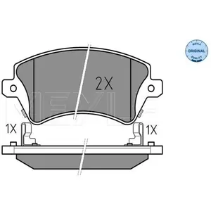 Meyle Remblokkenset schijfrem pas cher