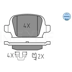 Meyle Remblokkenset schijfrem pas cher