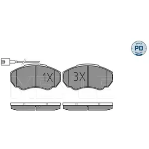 Meyle Remblokkenset schijfrem pas cher