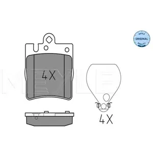 Meyle Remblokkenset schijfrem pas cher