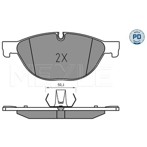 Remblokkenset schijfrem 0252504519PD Meyle pas cher