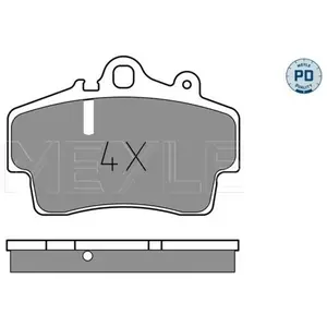 Comparateur de prix : MEYLE Plaquettes de frein X4 pour PORSCHE: Boxster, Cayman (Ref: 025 219 3716/PD)