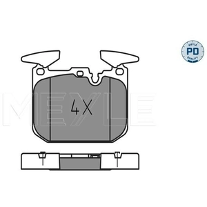MEYLE Plaquettes de frein X4 pour BMW: Série 2, Série 3, i8, Série 1, Série 4 (Ref: 025 250 2818/PD)