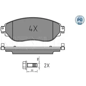 Meyle Remblokkenset schijfrem pas cher