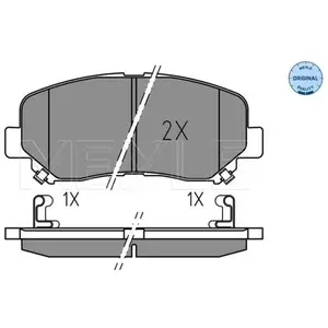 MEYLE Plaquettes de frein X4 pour MAZDA: CX-5 (Ref: 025 255 6416) pas cher