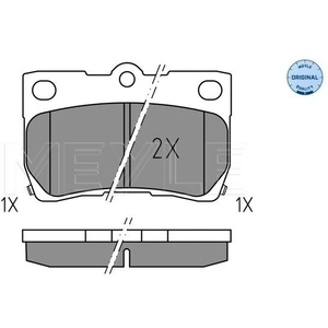 MEYLE Plaquettes de frein X4 pour LEXUS: GS, IS (Ref: 025 243 2317)