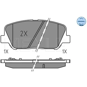 MEYLE Plaquettes de frein X4 pour KIA: Ceed, Optima & HYUNDAI: i30, Genesis, Veloster (Ref: 025 249 1517)