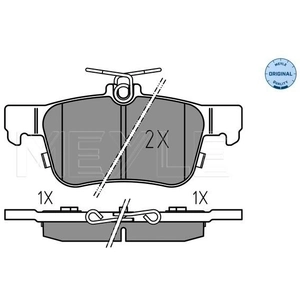 MEYLE Plaquettes de frein X4 pour FORD: Focus, Mondeo, Kuga, Galaxy, Edge, S-Max (Ref: 025 222 3116)