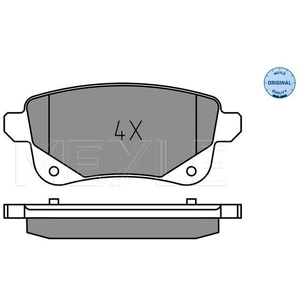 MEYLE Plaquettes de frein X4 pour RENAULT: Talisman, Scénic, Mégane, Espace (Ref: 025 248 2016)