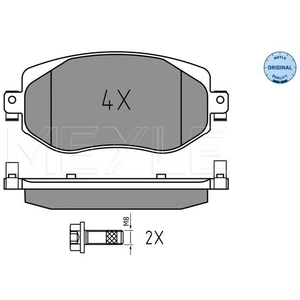 MEYLE Plaquettes de frein X4 pour RENAULT: Mégane (Ref: 025 226 1019) pas cher