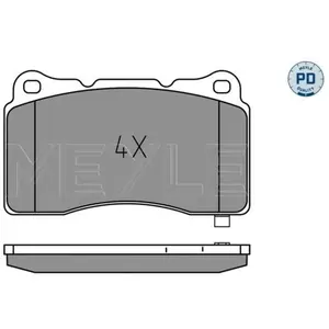 MEYLE Plaquettes de frein X4 pour TESLA: Roadster, Model X, Model S & CADILLAC: ATS & FORD USA: Mustang & HONDA: Civic (Ref: 025 233 2516/PD)