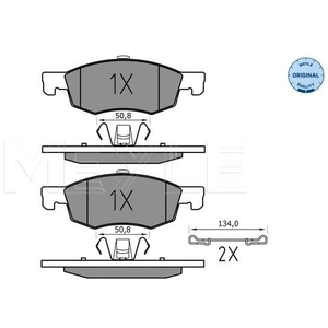 MEYLE Plaquettes de frein X4 pour OPEL: Corsa (Ref: 025 221 4317) pas cher
