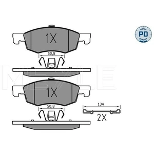 MEYLE Plaquettes de frein X4 pour OPEL: Corsa (Ref: 025 221 4317/PD) pas cher
