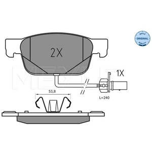 MEYLE Plaquettes de frein X4 pour AUDI: A4, A5 (Ref: 025 223 8317)