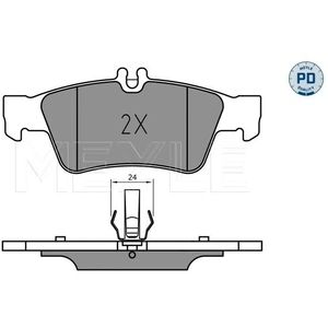 MEYLE Plaquettes de frein X4 pour MERCEDES-BENZ: Classe CLS, Classe E (Ref: 025 233 3516/PD)