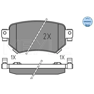 MEYLE Plaquettes de frein X4 pour MAZDA: 6 (Ref: 025 223 4915) pas cher