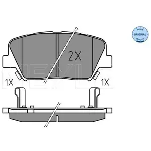MEYLE Plaquettes de frein X4 pour HYUNDAI: Santa Fe, Nexo & KIA: Sorento, Carens (Ref: 025 257 5717)