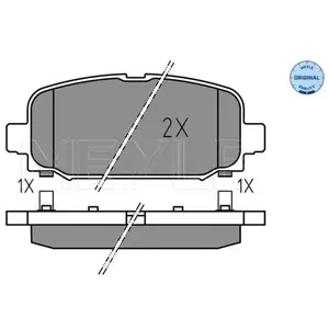 MEYLE Plaquettes de frein X4 pour JEEP: Compass (Ref: 025 228 4418)