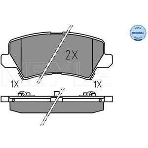 MEYLE Plaquettes de frein X4 pour KIA: Picanto (Ref: 025 229 0115)
