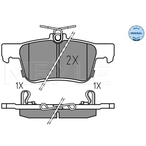 MEYLE Plaquettes de frein X4 pour HONDA: Civic (Ref: 025 224 2915)