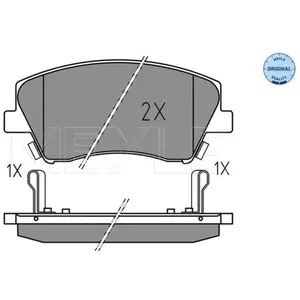 MEYLE Plaquettes de frein X4 pour KIA: Niro & HYUNDAI: Elantra, Ioniq/5 (Ref: 025 225 1817)