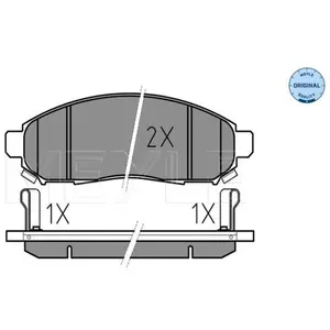Meyle Remblokkenset schijfrem pas cher