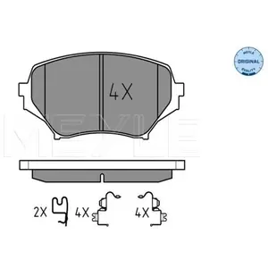 Meyle Remblokkenset schijfrem pas cher