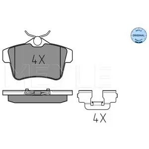 MEYLE Plaquettes de frein X4 pour DS: DS4, DS5 & PEUGEOT: 3008, 5008, 508, 308, RCZ & CITROËN: DS5, DS4, C4 (Ref: 025 249 2217) pas cher