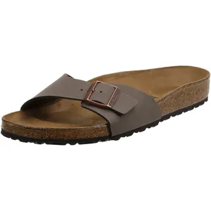 Birkenstock Classic Madrid BF-NUBUK Mules pour femme, moka, 44 EU Schmal pas cher