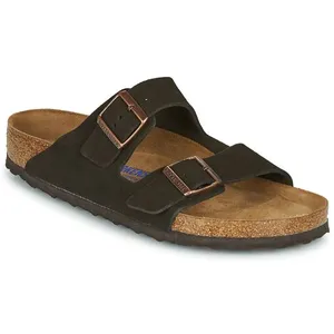 Sandales Birkenstock Arizona  Sfb Cuir Suede Bk951311 Marron - 44 pas cher