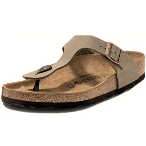 Birkenstock Sandales Gizeh Birko-flor Birkibuc Large pas cher