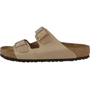 Birkenstock, Unisexe, Sandales, Arizona nubuck normal, Marron, (37) pas cher