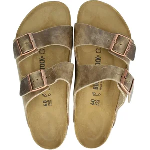 Birkenstock Arizona heren slipper - Taupe - Maat 40 pas cher