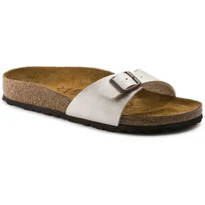 Birkenstock Mules Birkenstock Madrid Flor W Beige - 36 pas cher