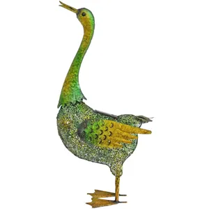 GARTENMEISTER Sculpture de jardin canard animaux solaires pour extérie... pas cher