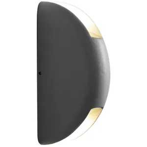 Garden Pleasure Wandleuchte Dunkelgrau 2 x 3 W LED Applique d'extérieu... pas cher