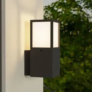Deko Light Facado II 731157 Wandopbouwarmatuur E27 20 W Donkergrijs pas cher