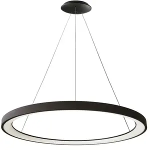Deko Light Sculptoris 800 342198 Hanglamp LED LED vast ingebouwd 60 W Diepzwart (RAL 9005) pas cher